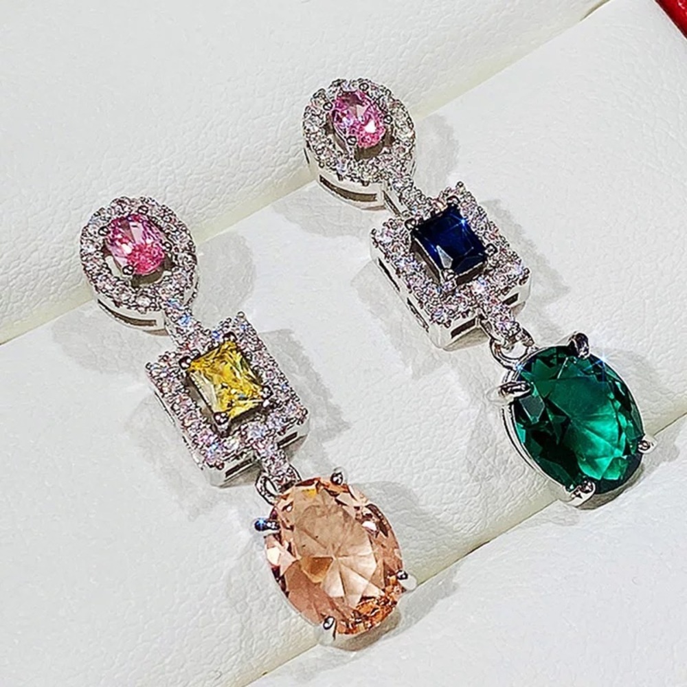 Gem Stone Earrings - Picture 6 of 10